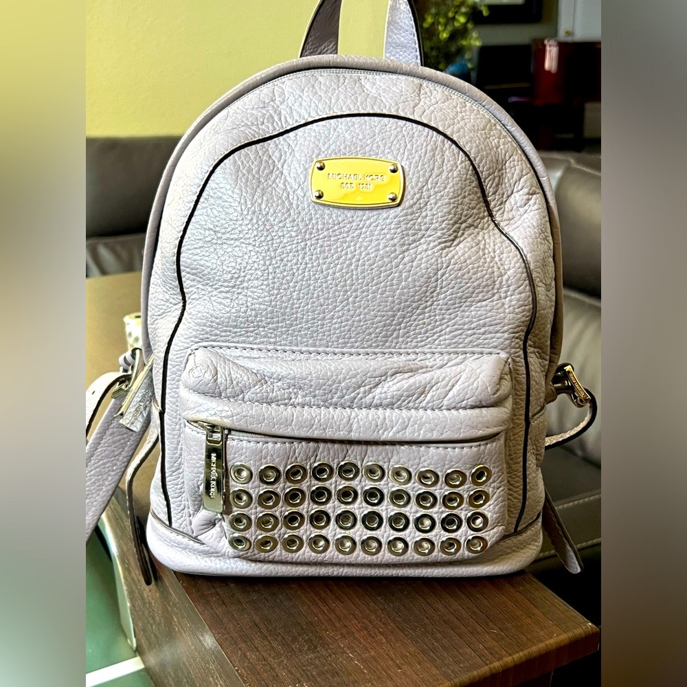 Michael Kors Lavender Leather Backpack - image 1